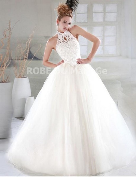 Robe de mariee haut dentelle