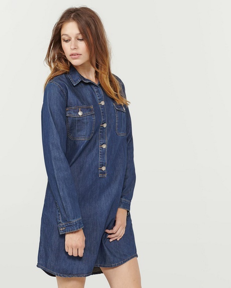 Robe denim femme