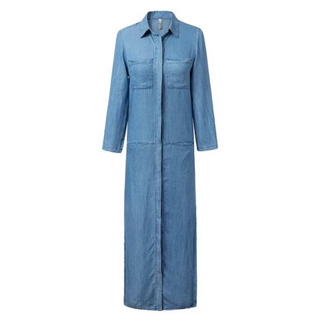 Robe denim longue