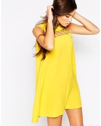 Robe droite jaune