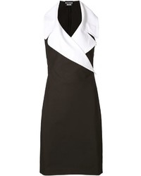 Robe fourreau noire et blanche