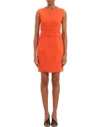 Robe fourreau orange