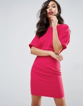 Robe fourreau rouge asos