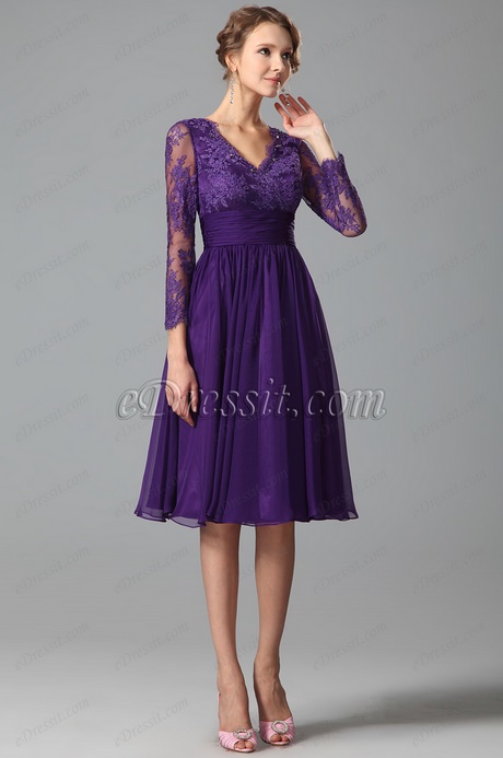 Robe fourreau violette