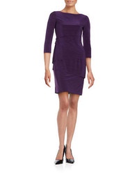 Robe fourreau violette