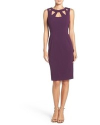 Robe fourreau violette