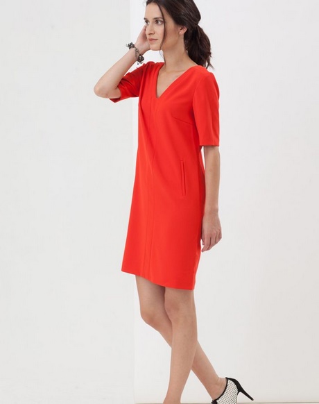 Robe habillée corail