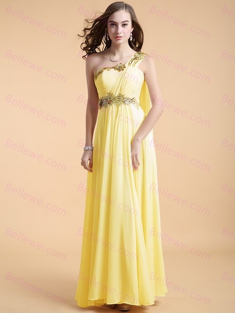 Robe jaune ceremonie