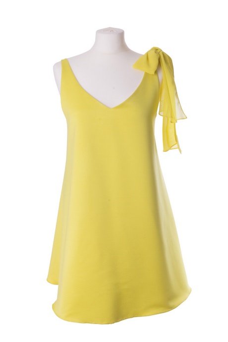 Robe jaune dos nu