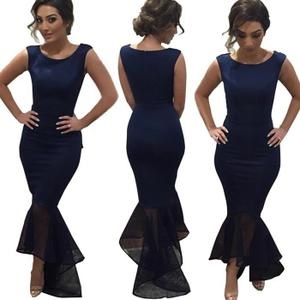 Robe longue crayon