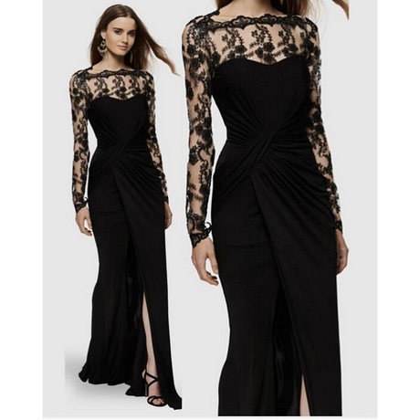 Robe longue fourreau noire