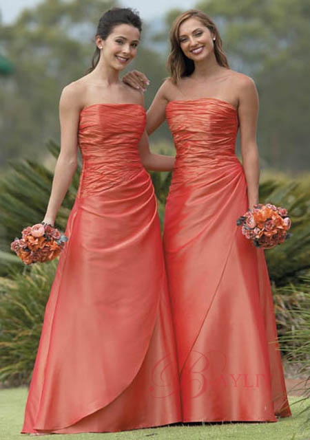 Robe mariage corail