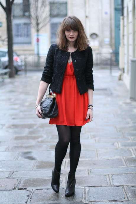 Robe noire veste