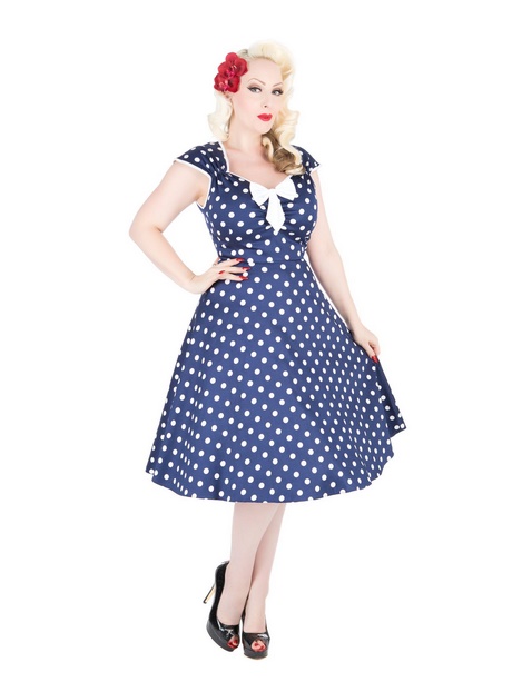 Robe pin up a pois