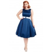 Robe pin up bleu marine