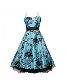 Robe pin up bleu