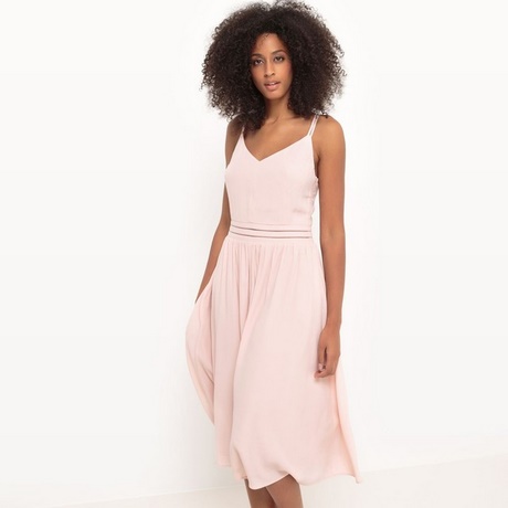 Robe rose pale femme