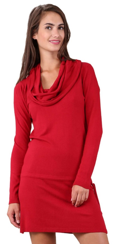 Robe rouge en laine