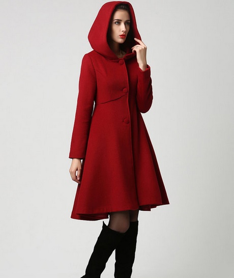 Robe rouge laine femme