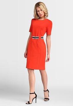 Robe rouge orange