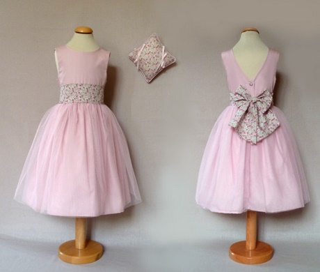 Robe tulle rose poudré