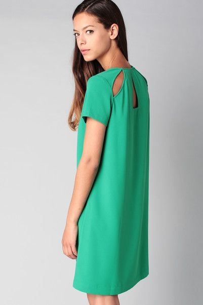 Robe verte droite