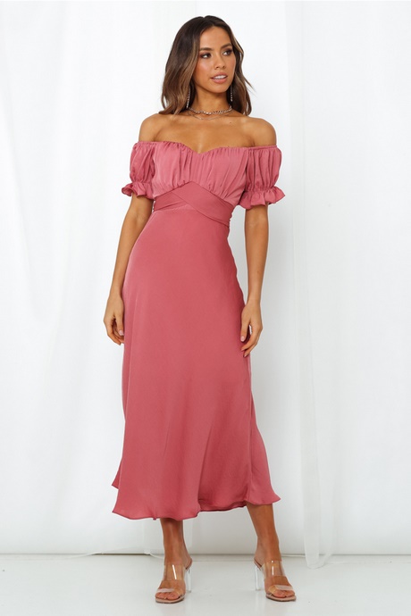 Maxi robe rose