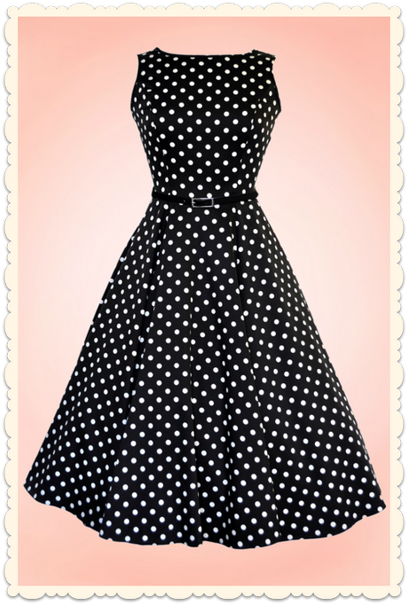 Robe à pois retro