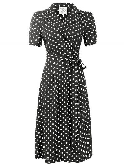 Robe à pois retro