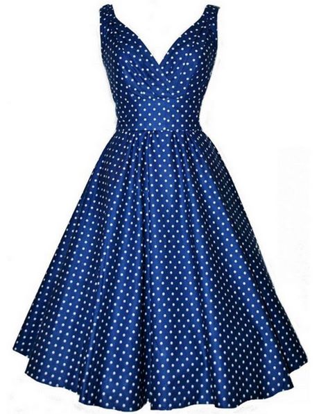 Robe année 50 à pois