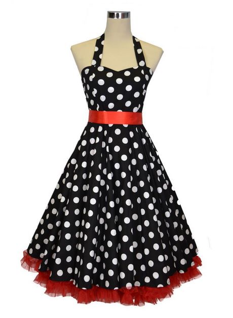 Robe année 50 à pois