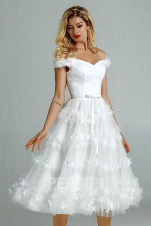 Robe blanche courte classe