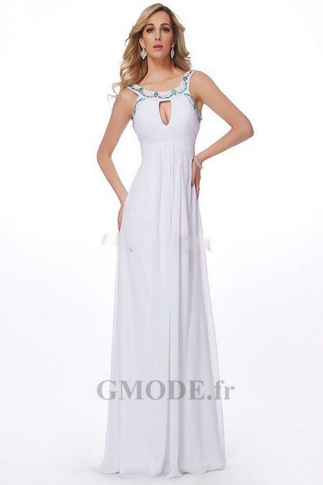 Robe blanche courte classe