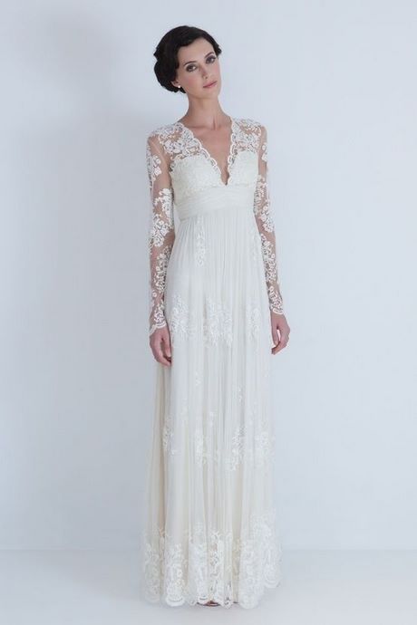 Robe blanche rétro