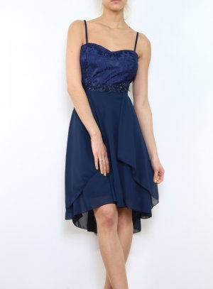 Robe bleu de cocktail