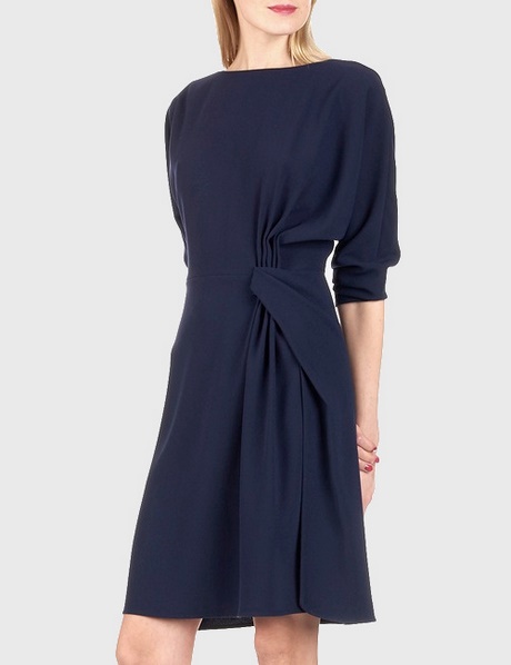 Robe bleu marine et noir