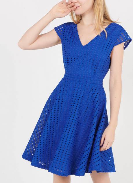 Robe bleu roi courte