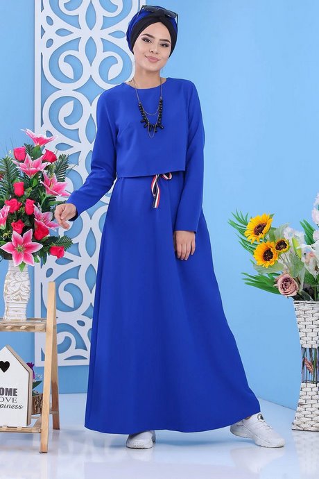 Robe bleu roi femme