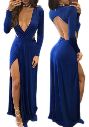 Robe bleu roi pas cher