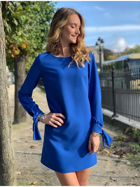 Robe bleu royal courte