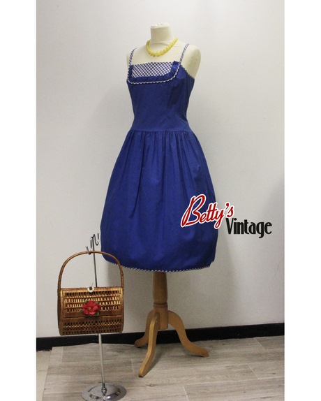 Robe bleu vintage