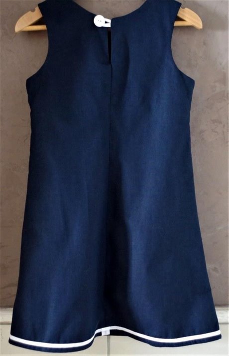 Robe chasuble bleu marine