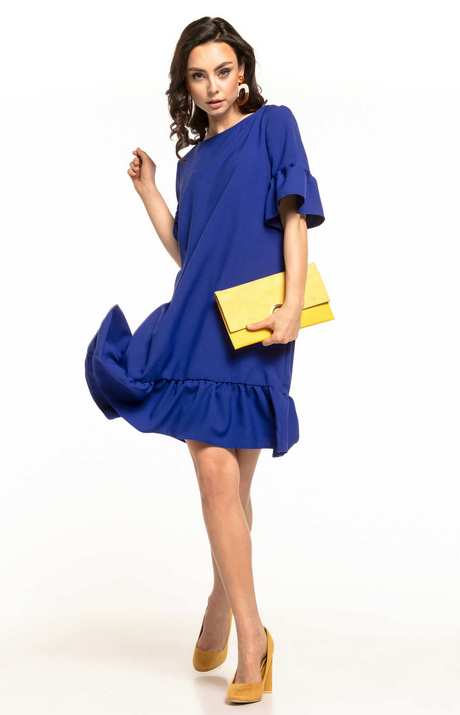 Robe chic bleu roi