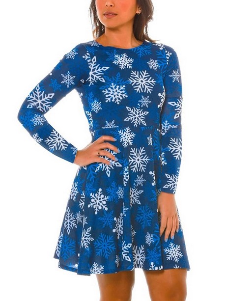 Robe de noel bleu