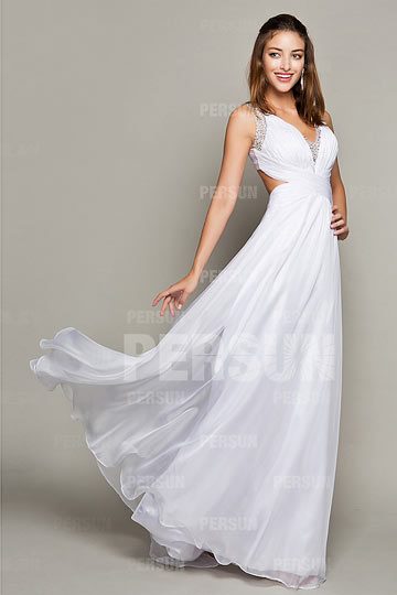 Robe de soirée pour mariage blanche