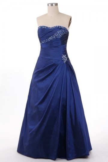 Robe grande taille bleu roi