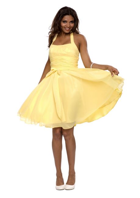 Robe habillée jaune