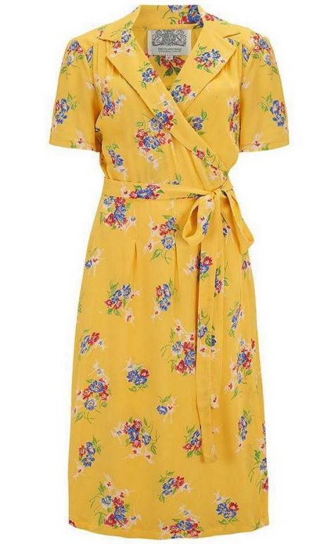 Robe jaune vintage