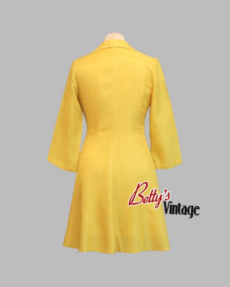 Robe jaune vintage