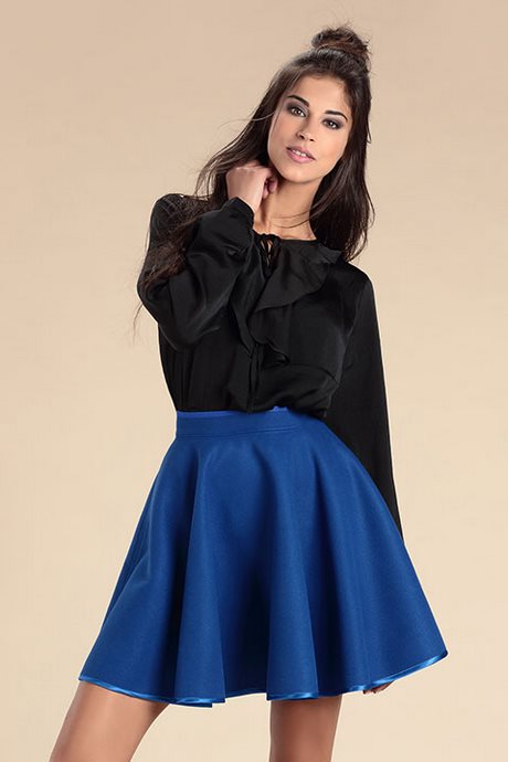 Robe patineuse bleu roi